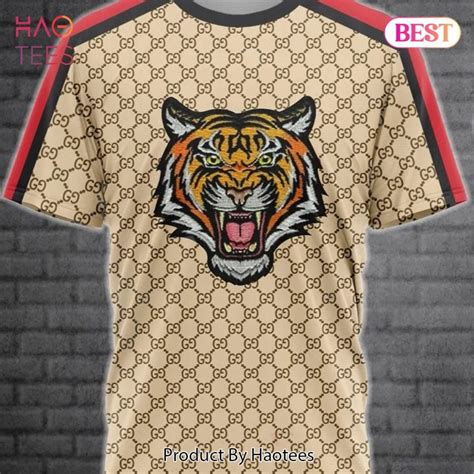 men gucci tiger shirt